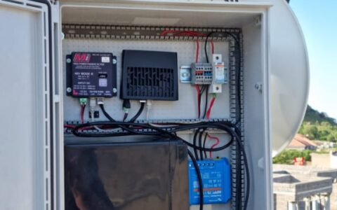 Hotspot Control Box - With 50Ahr 24V battery, Mikrotik Router, MPPT and 2 POE 48v ports for the Ruckus radio and Cambium Pt-Pt back to the tower.