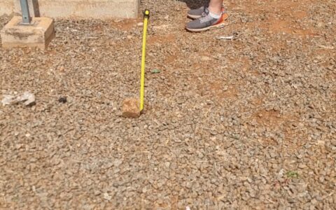 Measuring for new underground chambers for the radios